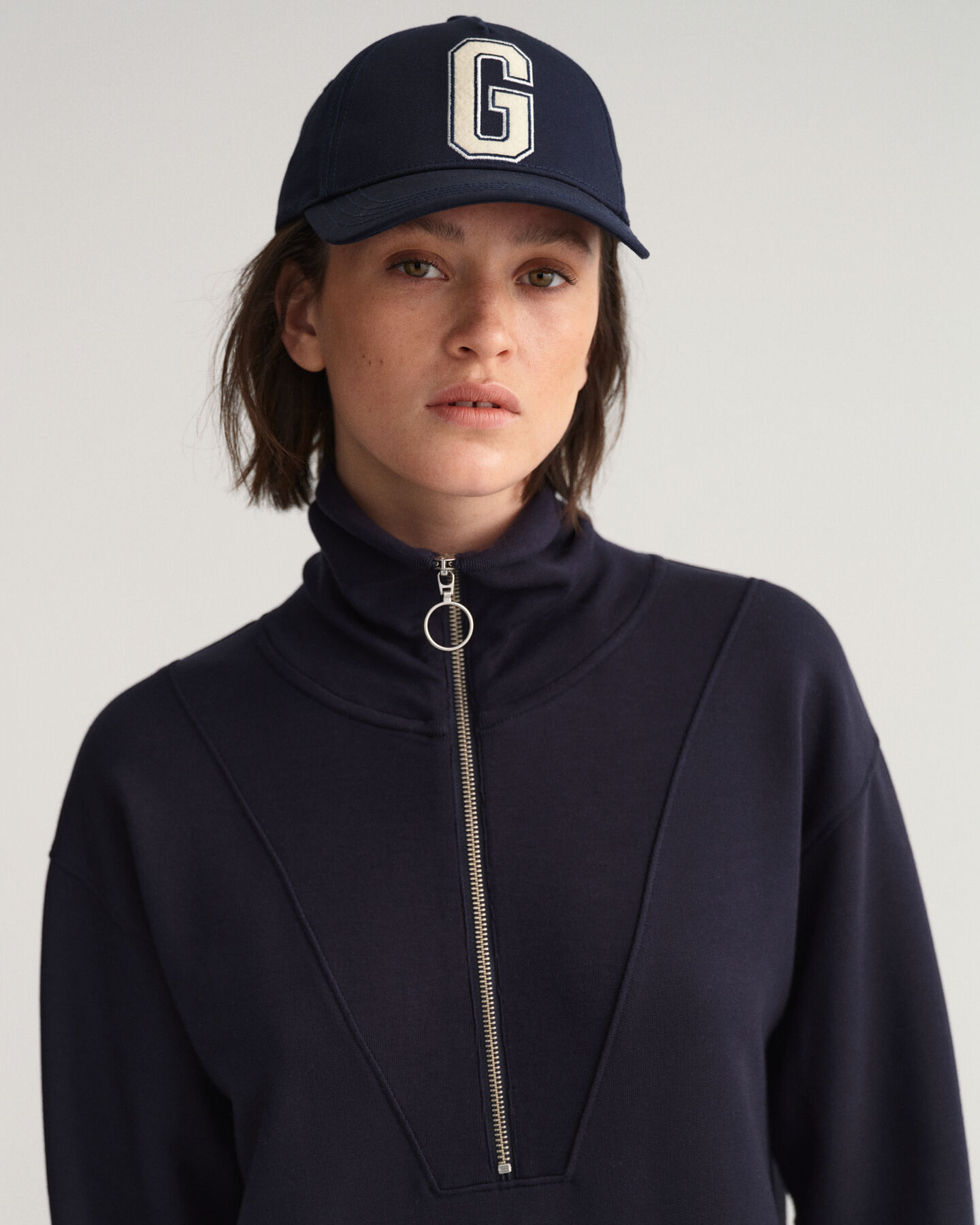 Half-Zip Sweat Dress