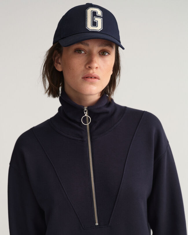 Half-Zip Sweat Dress