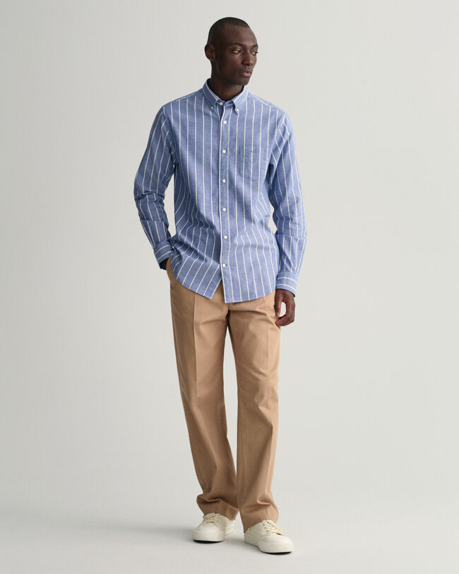 Regular Fit Striped Oxford Shirt