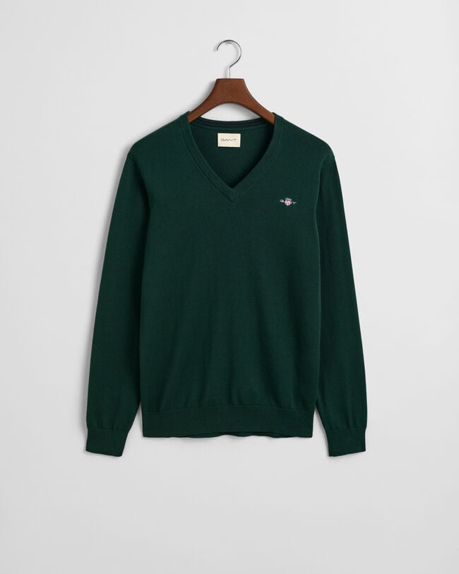Classic Cotton V-Neck Sweater