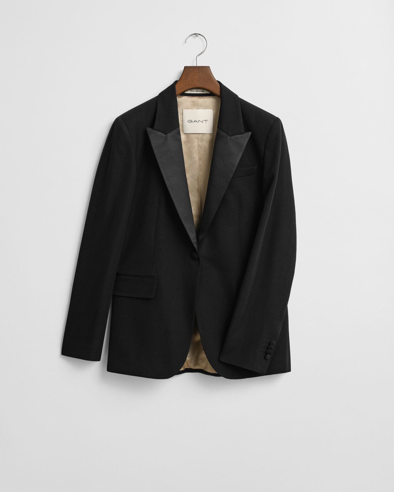 Regular Fit Wool Blend Tuxedo Blazer