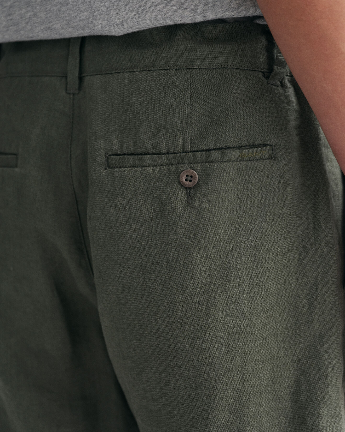 Relaxed Fit Linen Drawstring Shorts