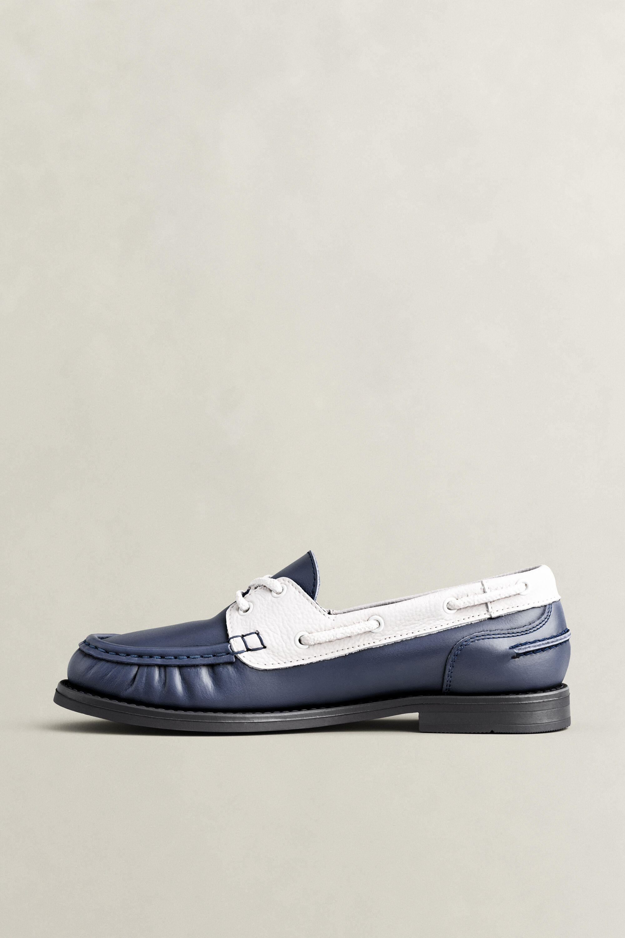 Gracelyn Leather Loafers — EVENING BLUE