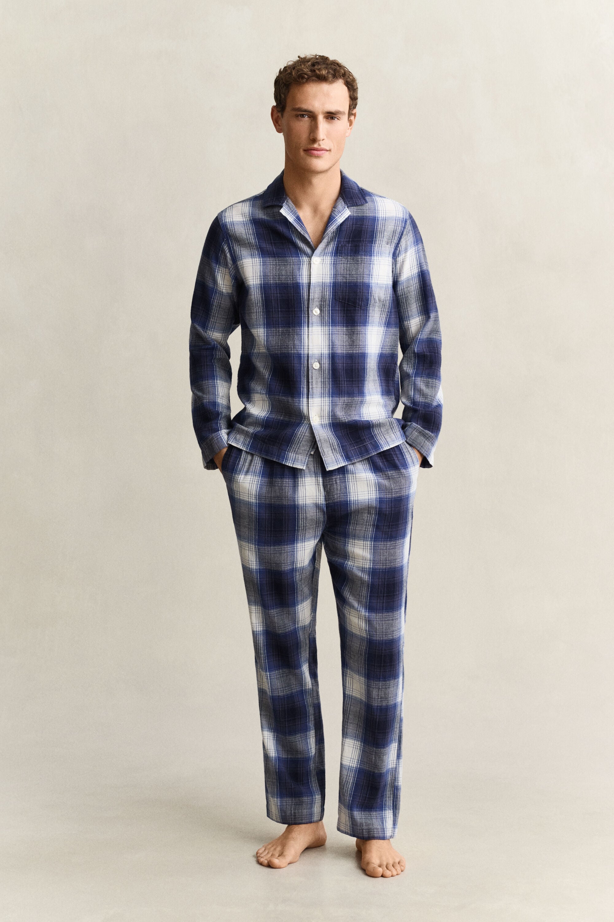 Checked Flannel Pajama Set Gift Box