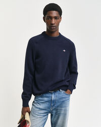 Casual Cotton Crew Neck Sweater