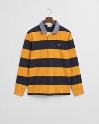 Chambray Collar Striped Heavy Rugger
