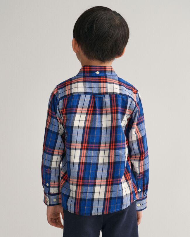 Kids Regular Fit Checked Flannel Shirt