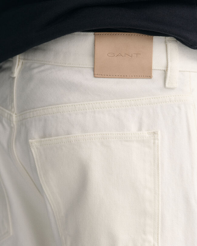 White Straight Jeans