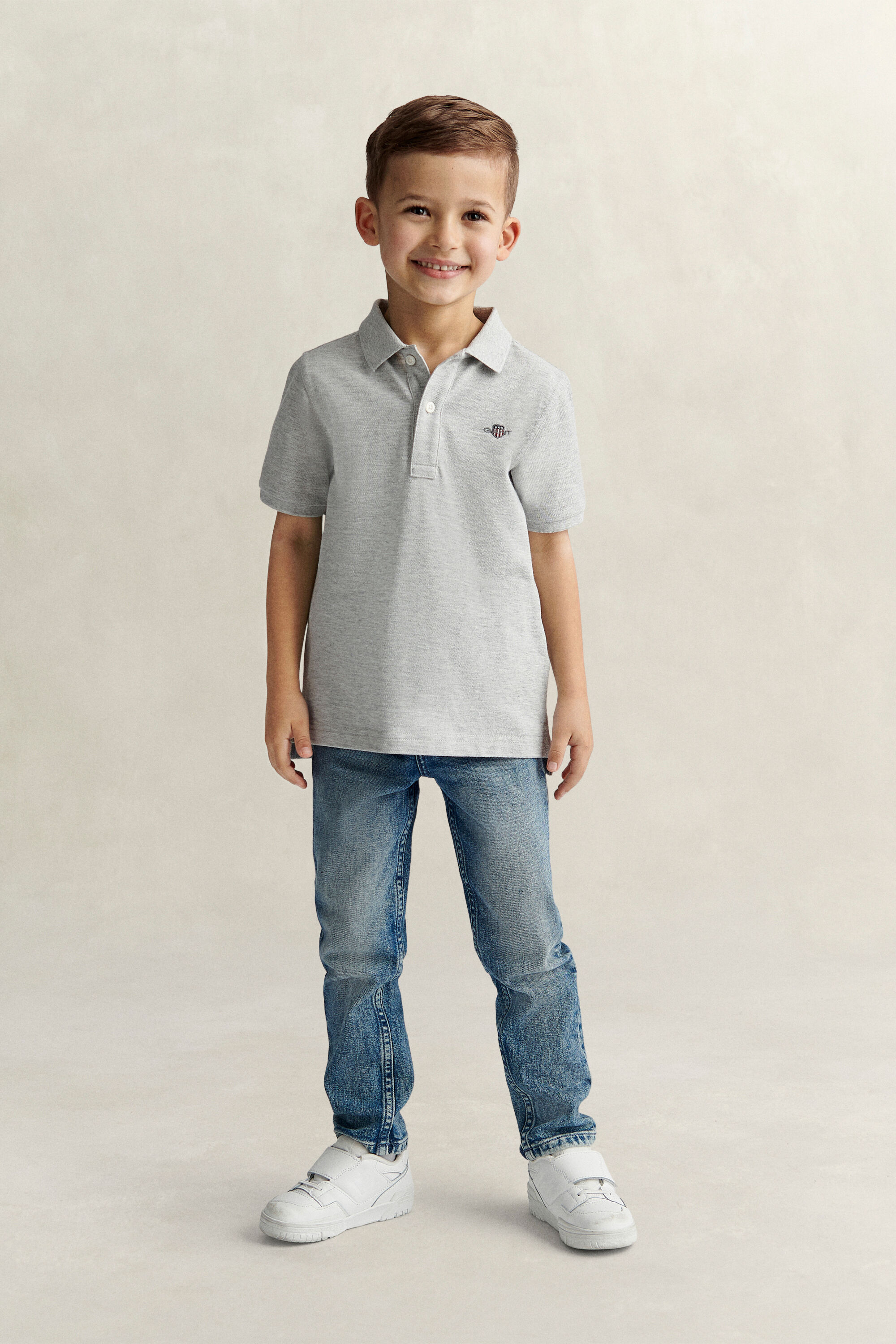 Kids Shield Piqué Polo Shirt