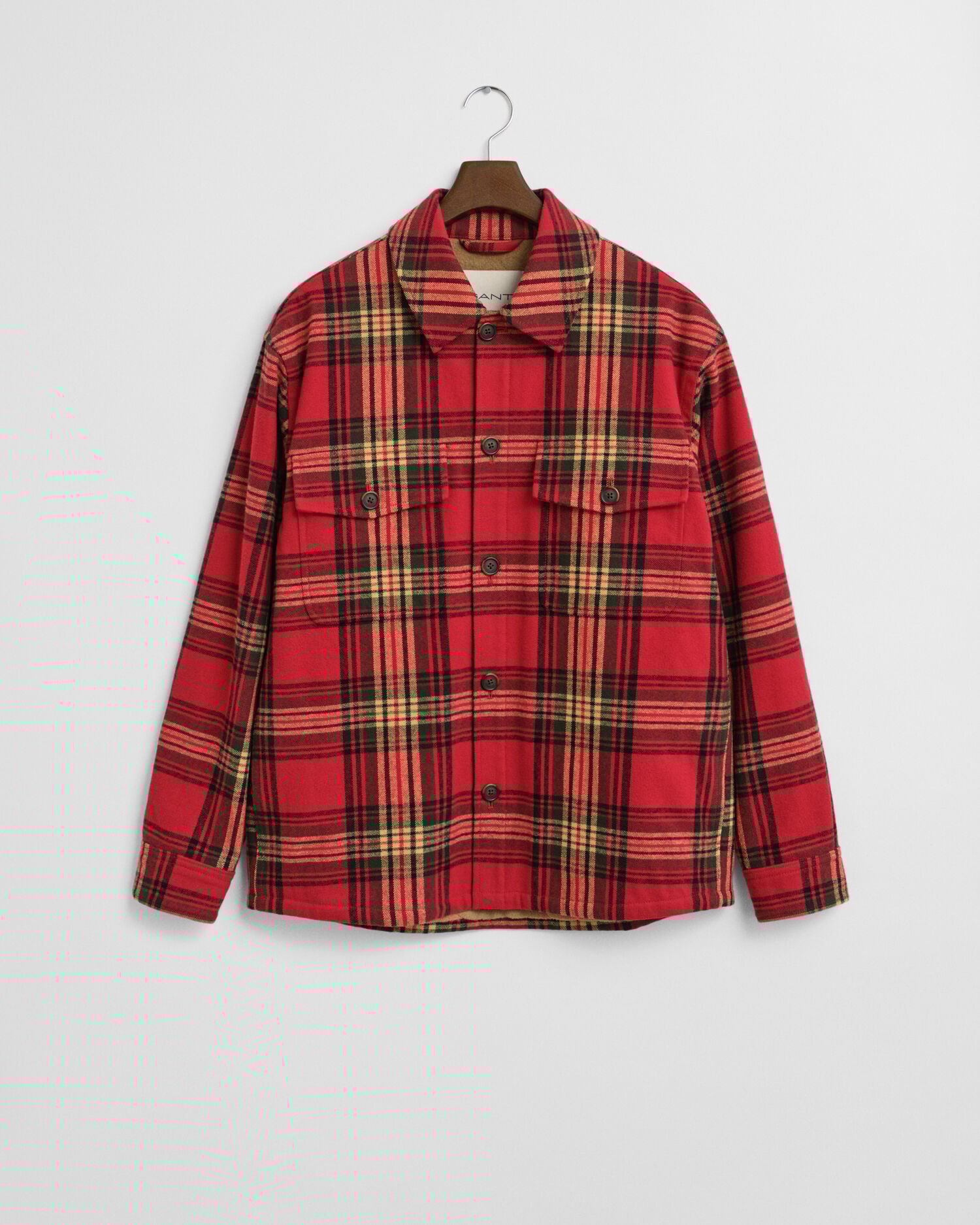 Relaxed Fit Checked Padded Overshirt