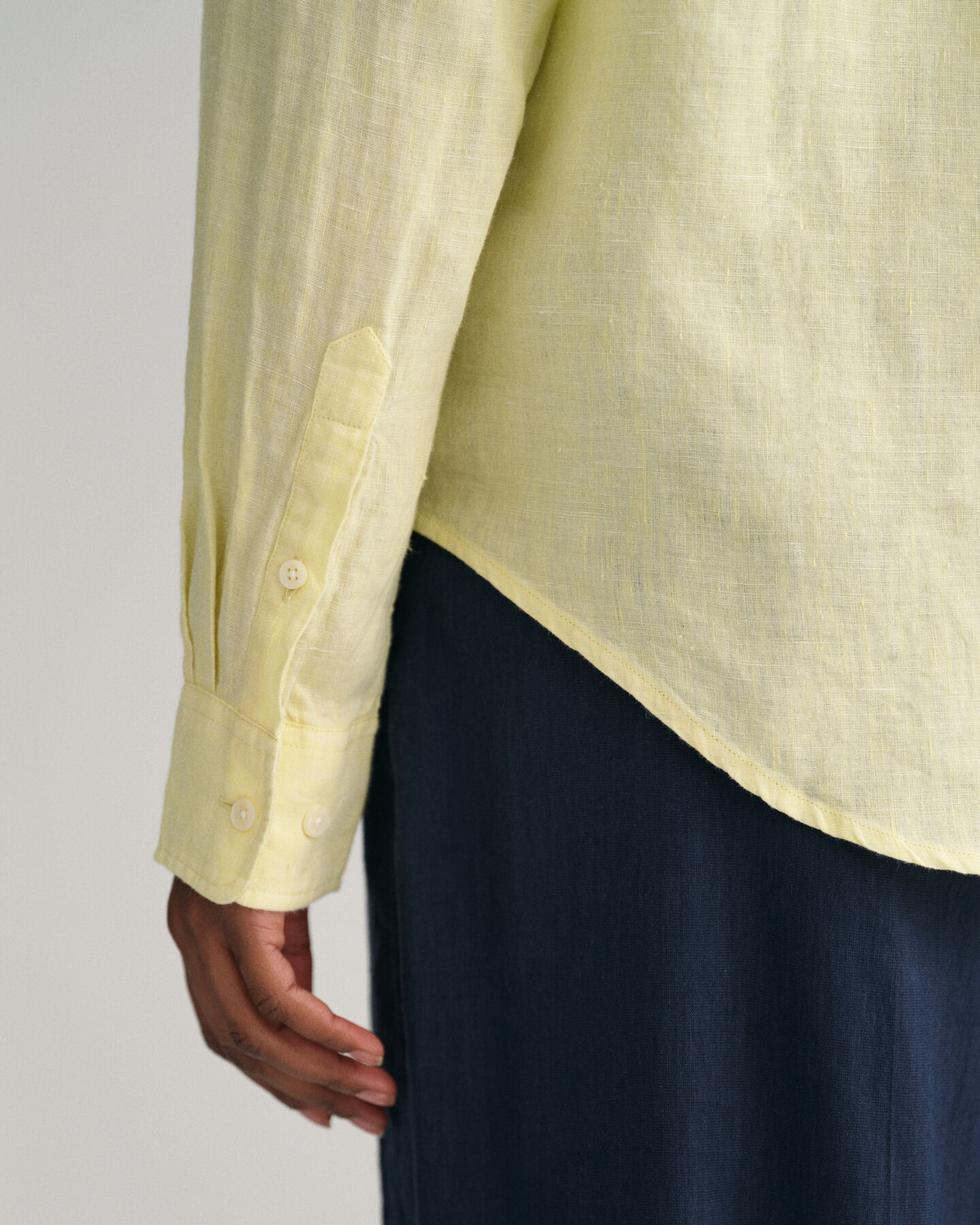 Regular Fit Linen Chambray Shirt