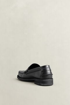 Lenkoxx Leather Loafers — BLACK 2