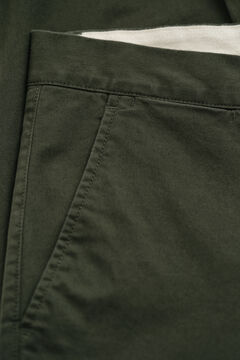 Classic Slim Chinos — DARK MOSS GREEN 1