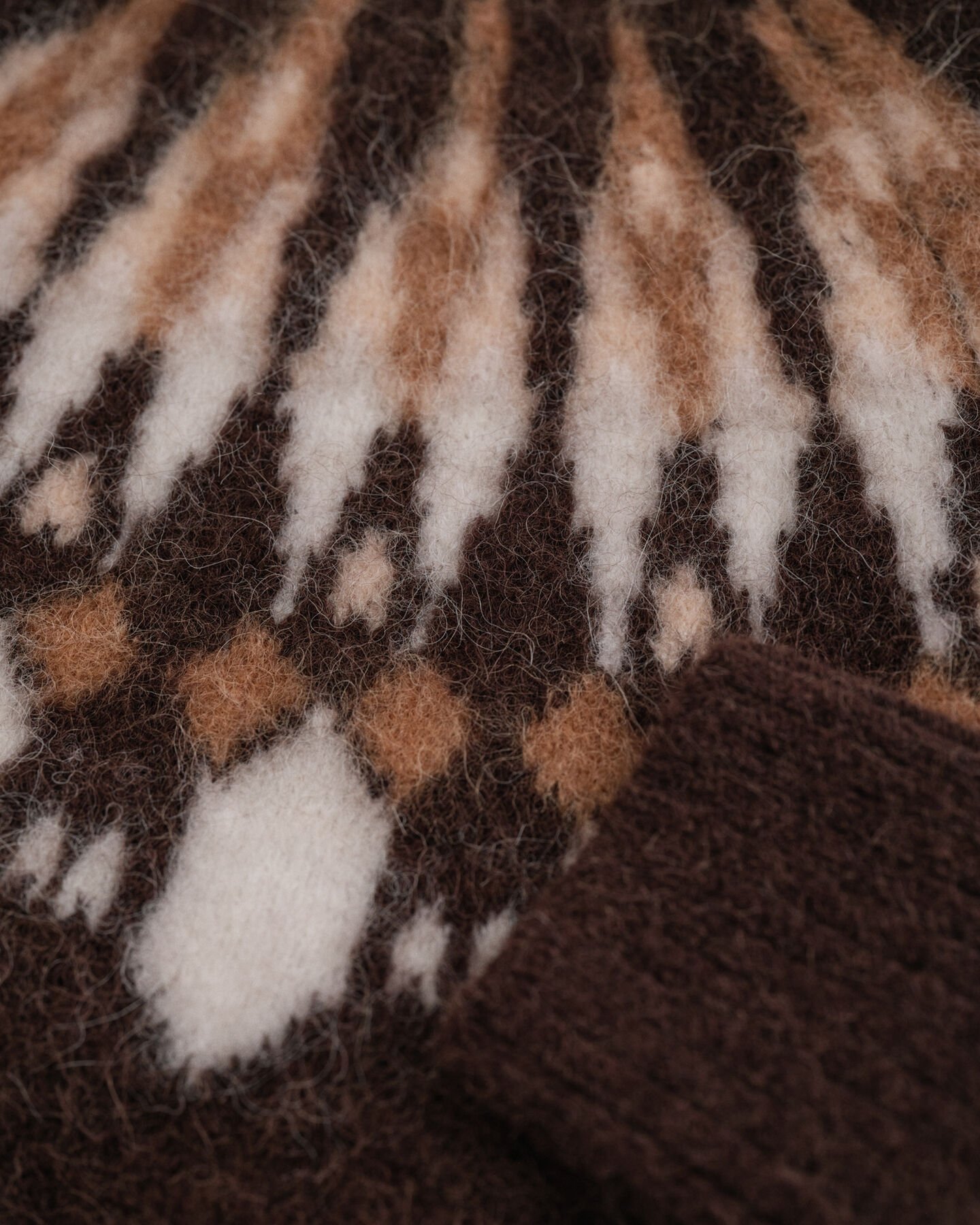 Alpaca Blend Fair Isle Crew Neck Sweater