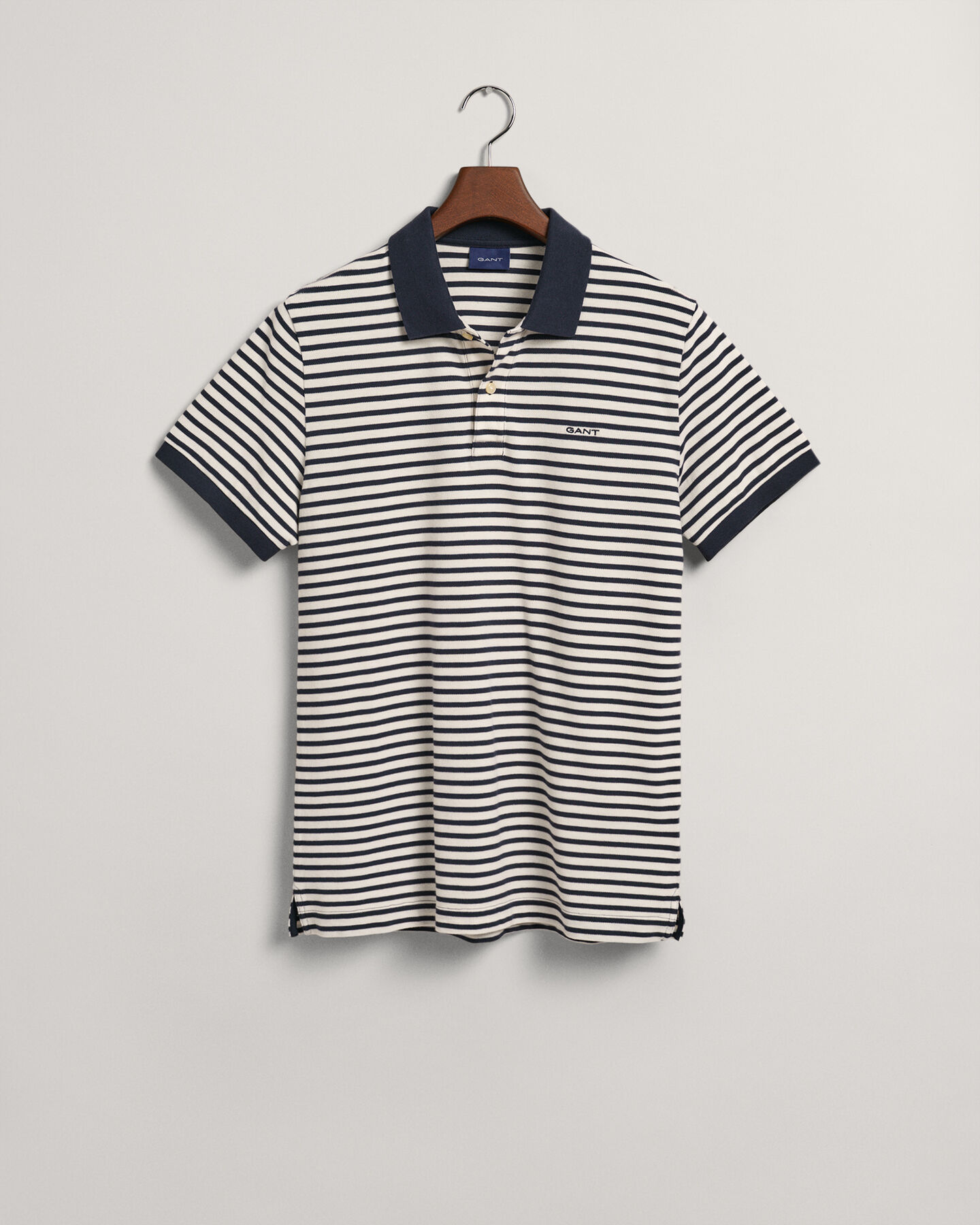 Striped Piqué Polo Shirt