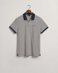 Striped Piqué Polo Shirt