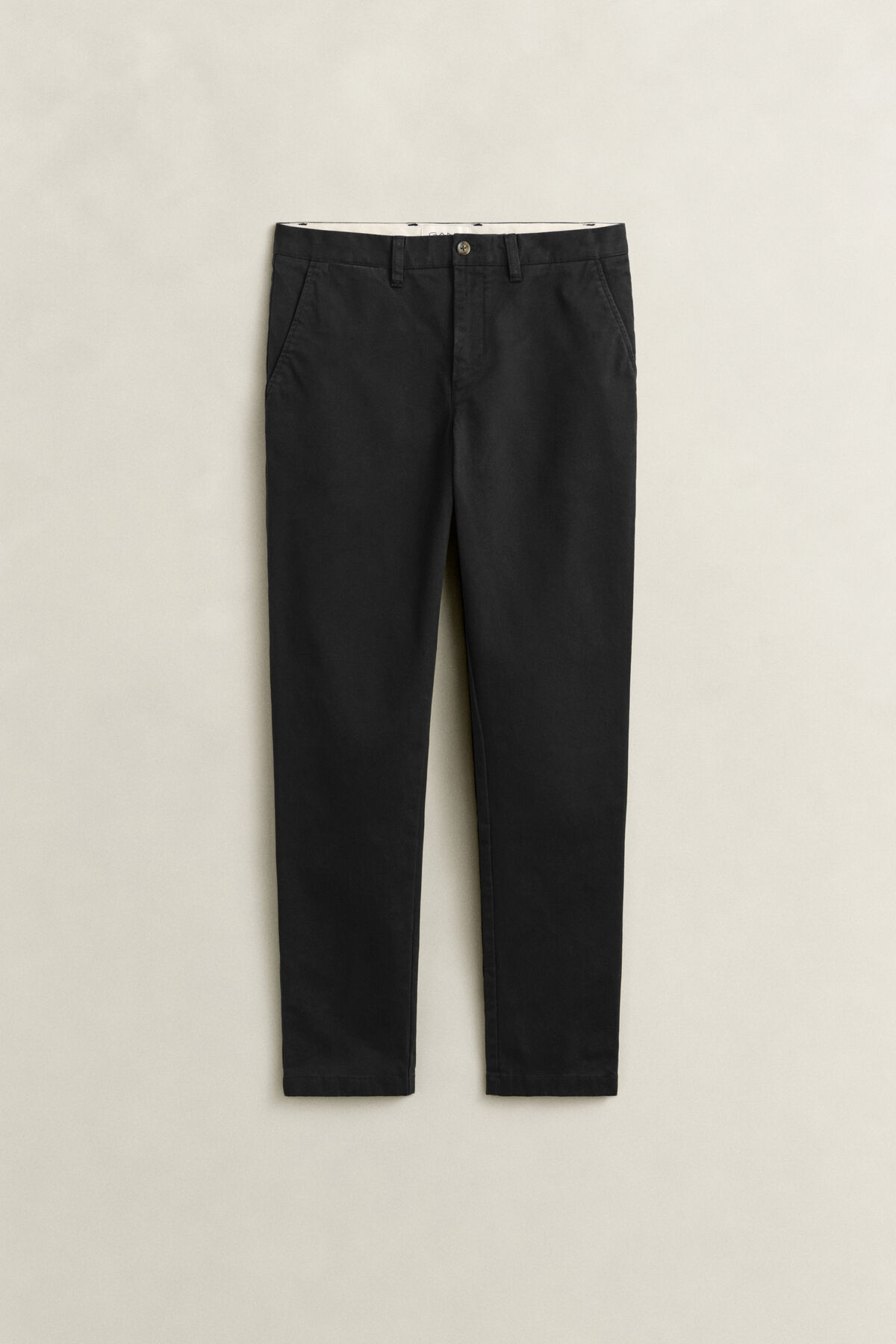 Slim Fit Comfort Chinos — BLACK