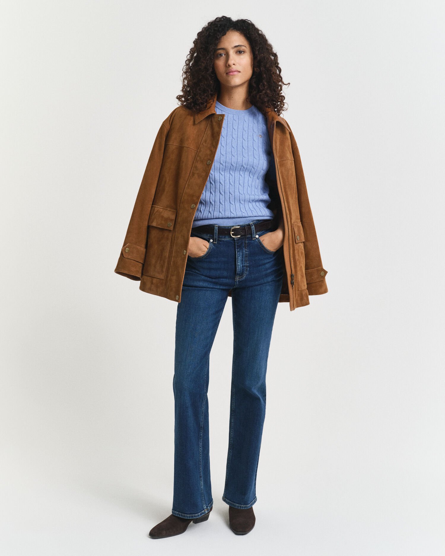 Cable Knit Short Sleeve Sweater