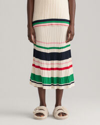 Striped Rib Knit Skirt