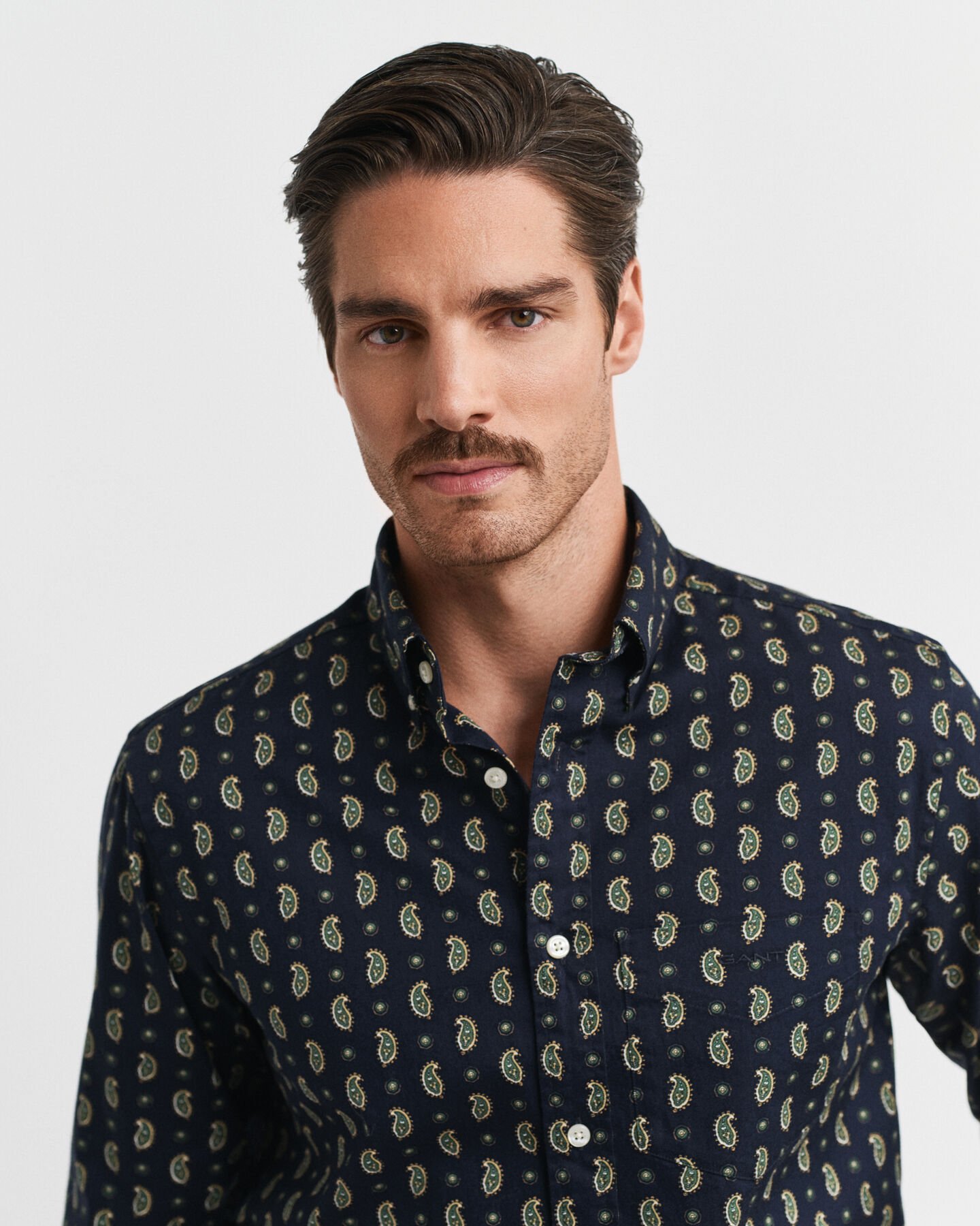 Regular Fit Paisley Printed Twill Shirt