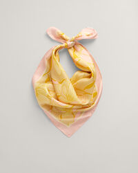 Magnolia Print Silk Scarf