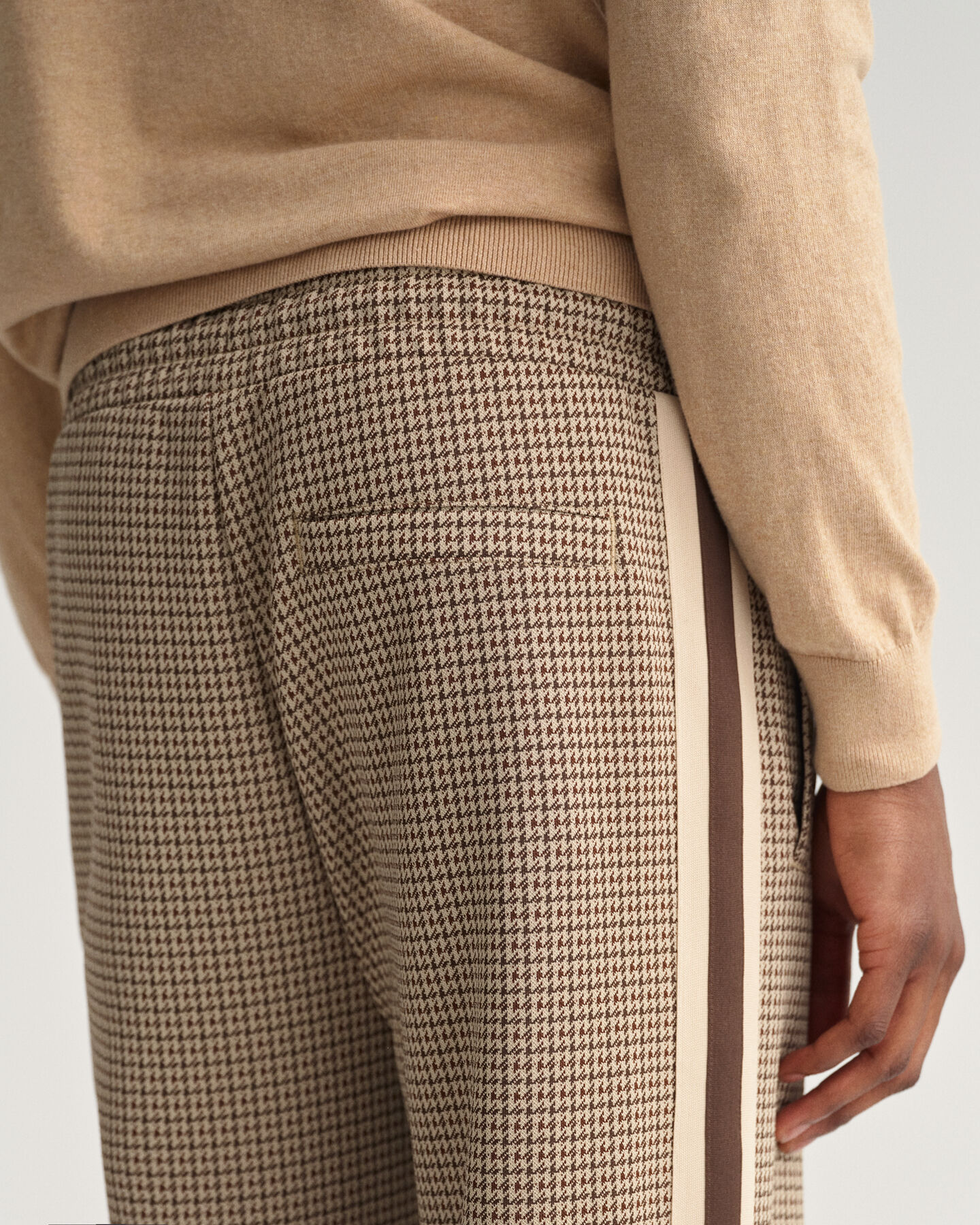 Houndstooth Tracksuit Pants
