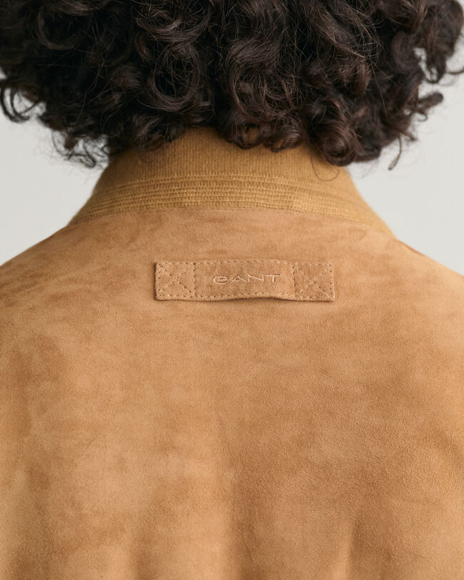 Suede Bomber Jacket
