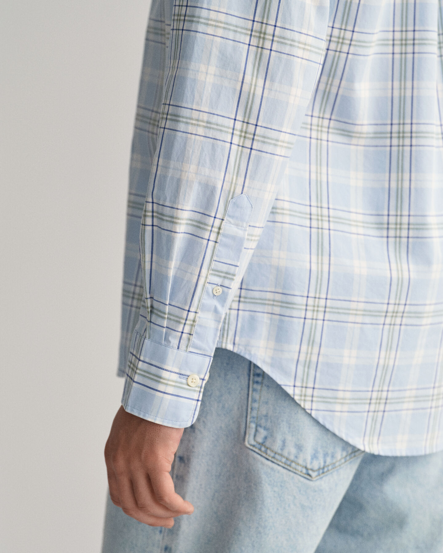 Regular Fit Checked Poplin Shirt