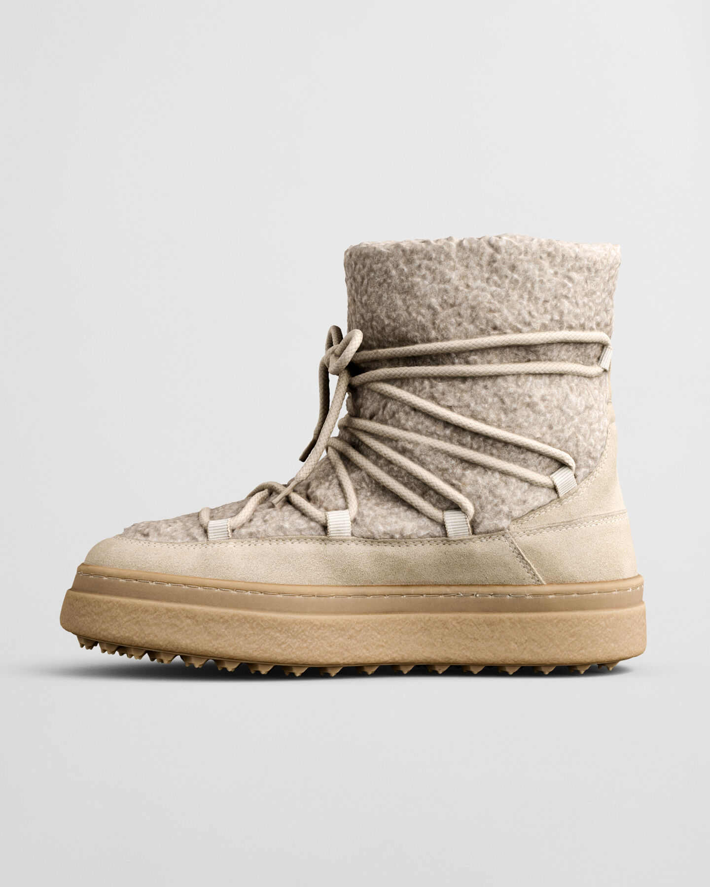 Snowhill Lace-Up Wool Boots