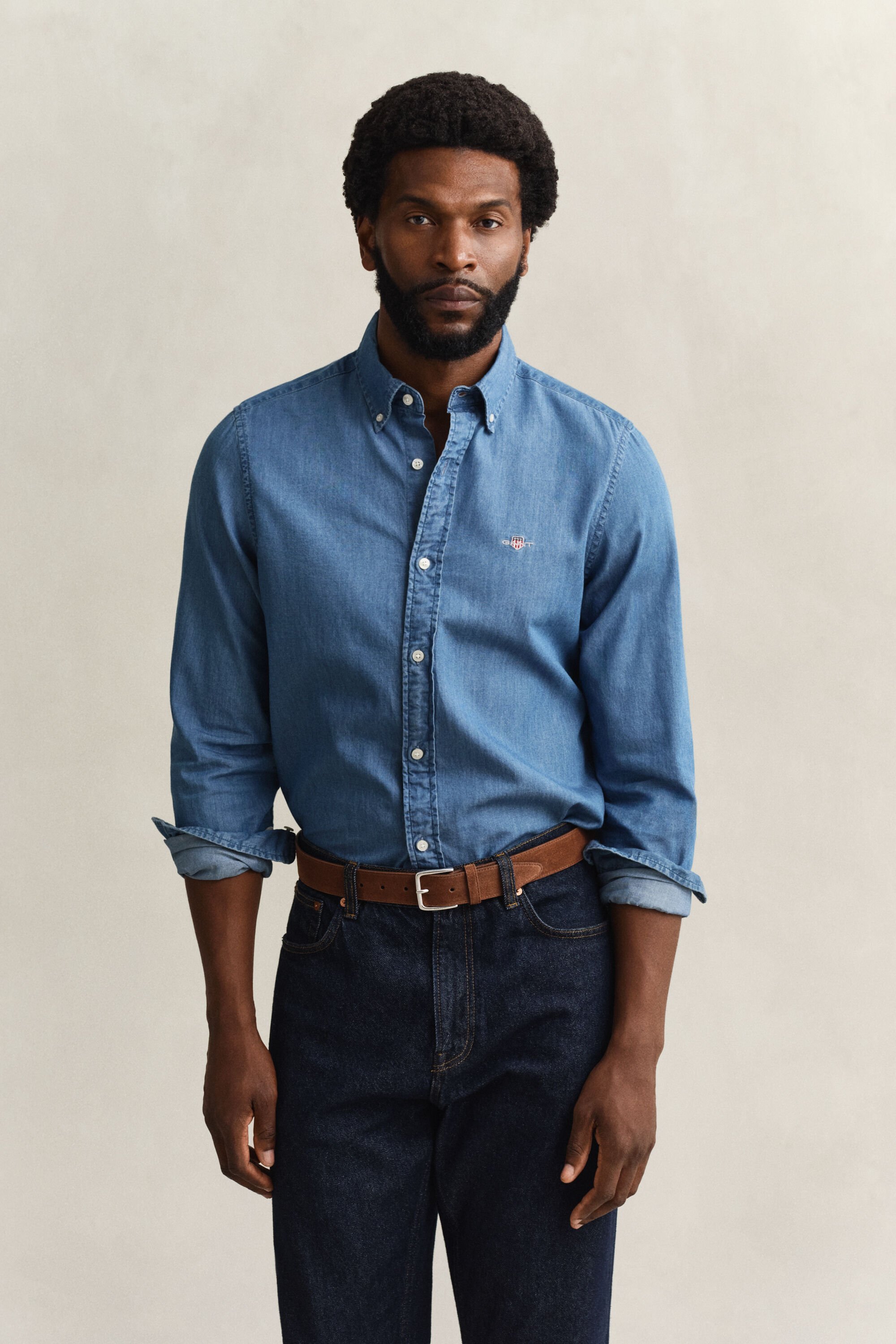 Slim Fit Indigo Shirt