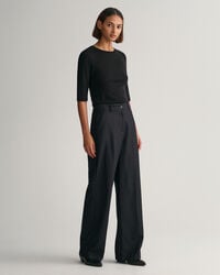 High-Waisted Straight Leg Pants