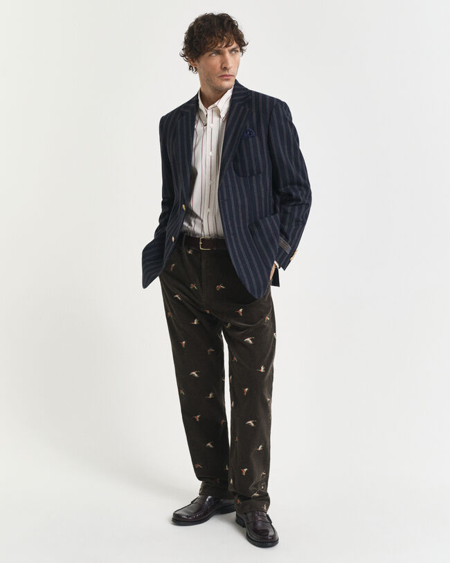 Relaxed Fit Striped Heritage Poplin Shirt