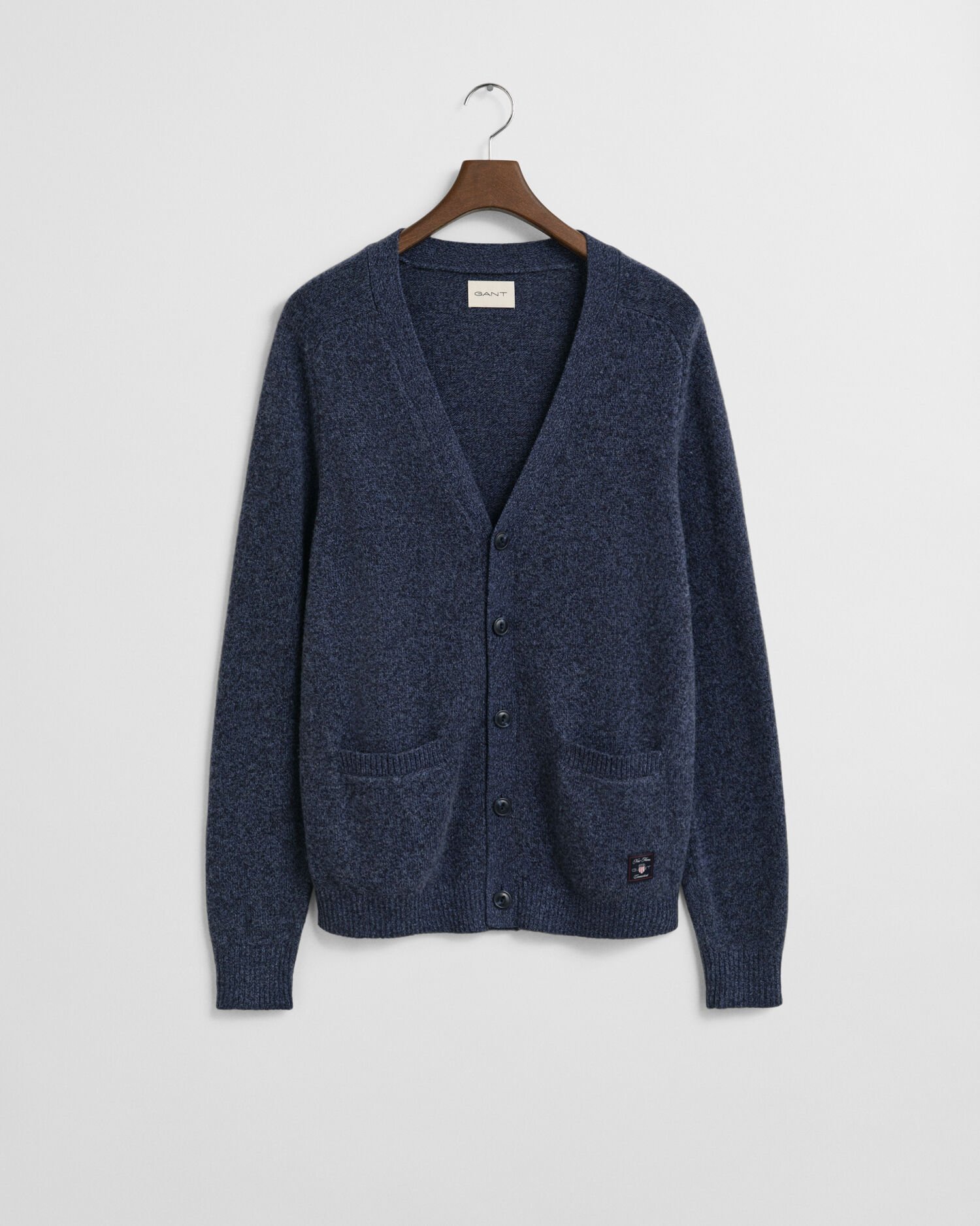 Wool Blend Mouliné Cardigan