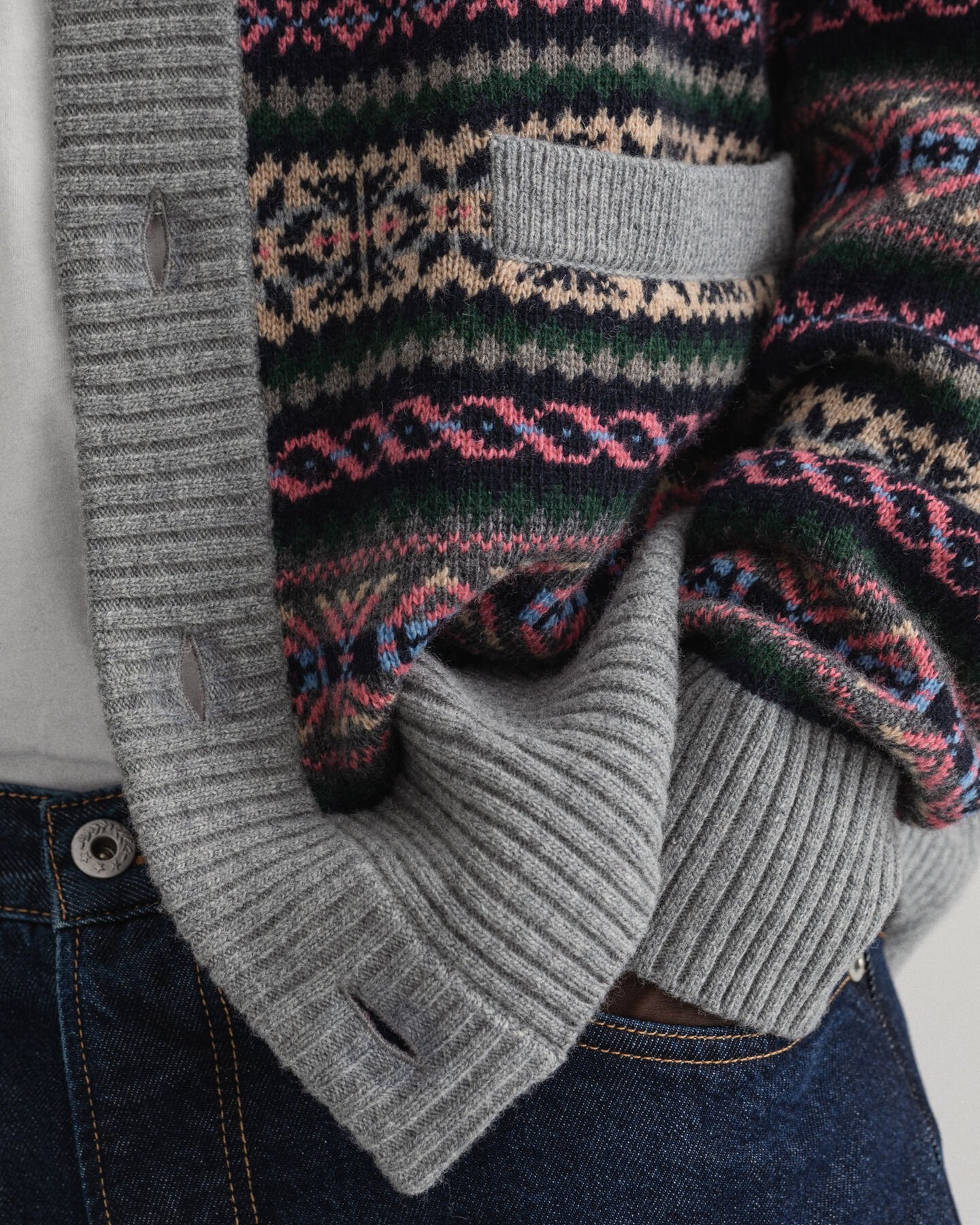 REMAKE Fair Isle Cardigan