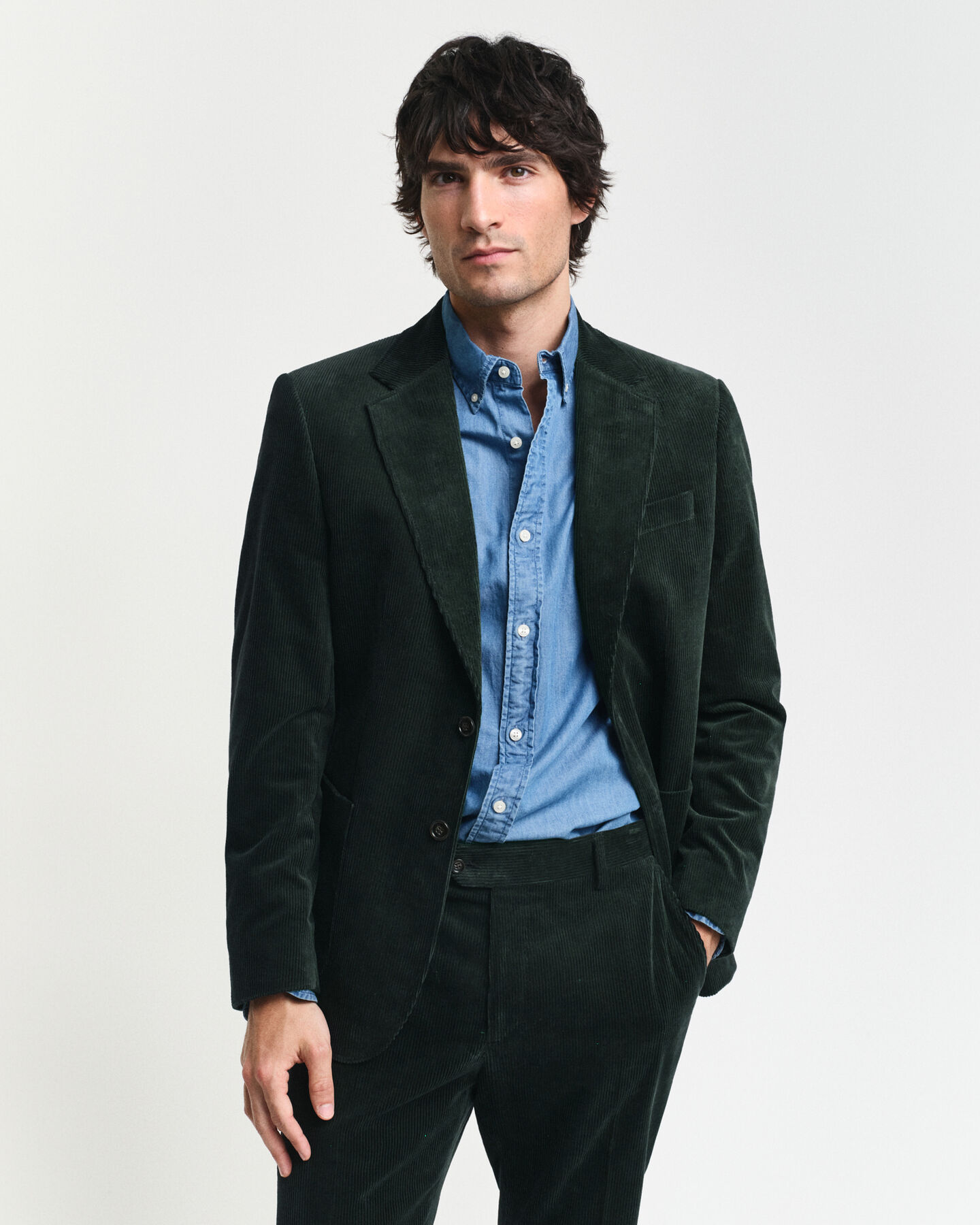Slim Fit Corduroy Suit Jacket