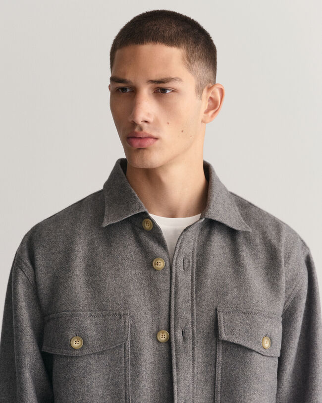 Wool Blend Overshirt