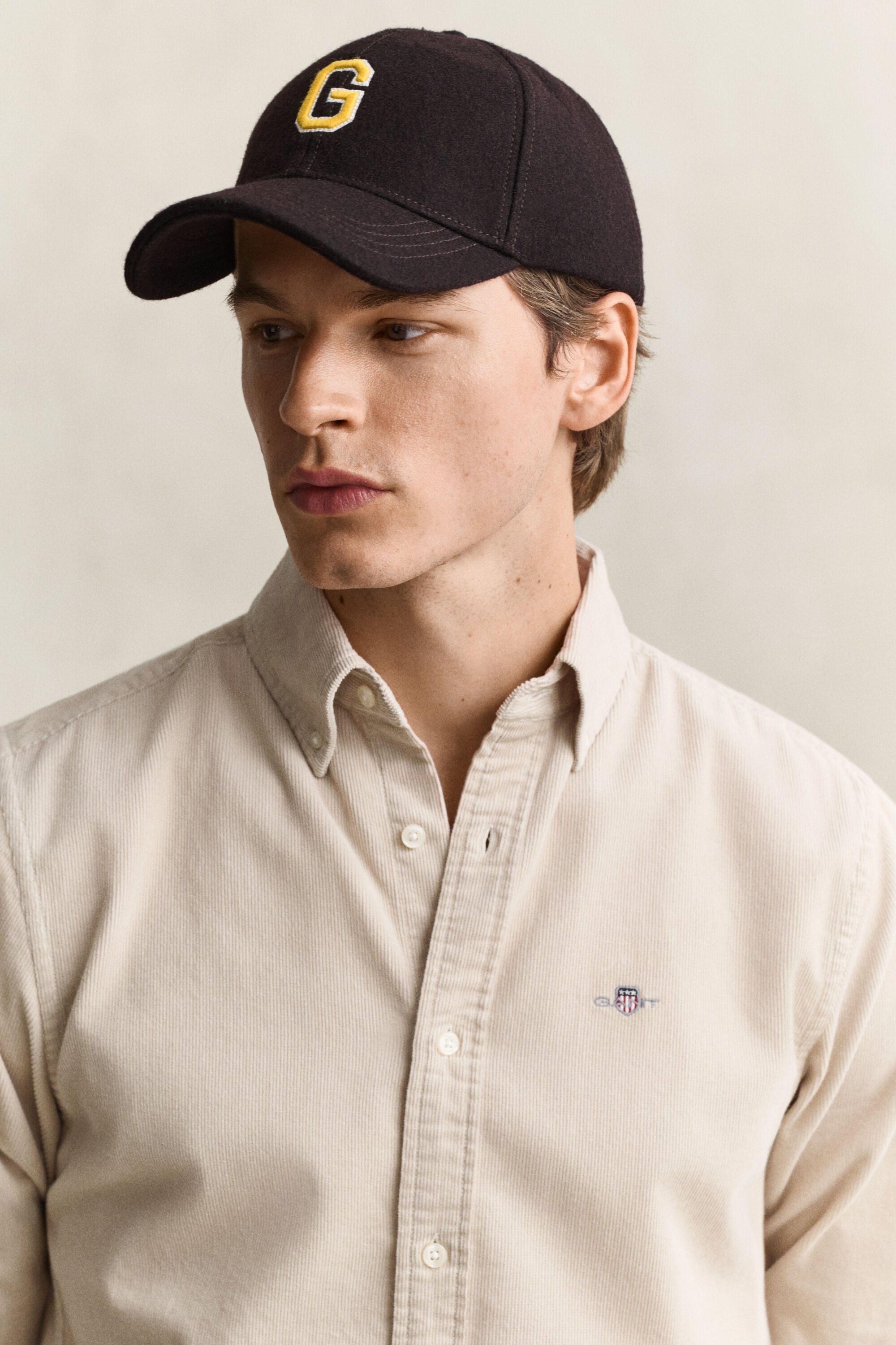 Corduroy Shirt — CLAY BEIGE