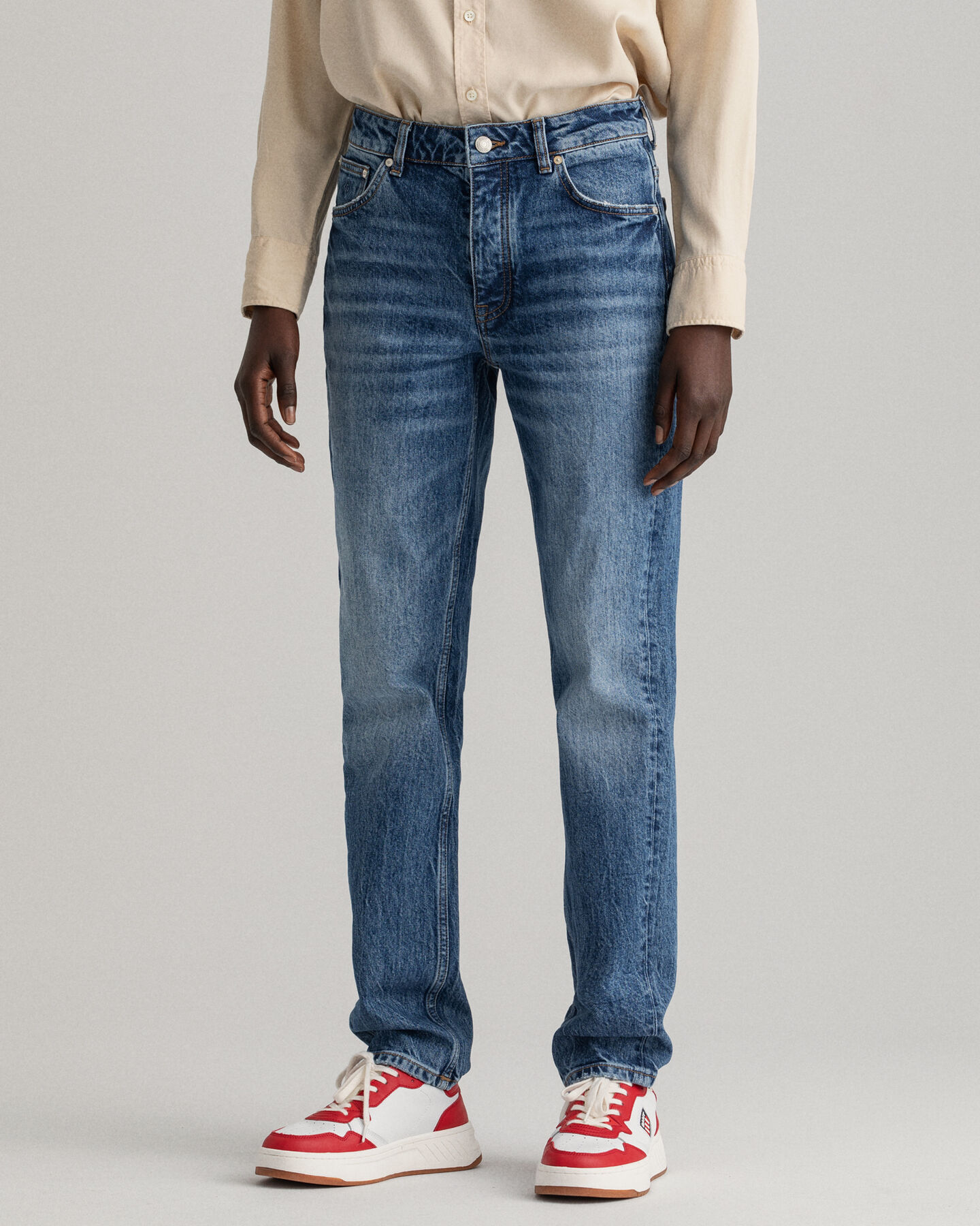 Hayle Regular Fit Button Fly Jeans