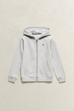 Teens Shield Zip Hoodie — GREY MELANGE 2