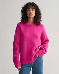 Wool Boucl&eacute; Crew Neck Sweater