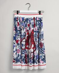 Tiger Floral Pleated Skirt