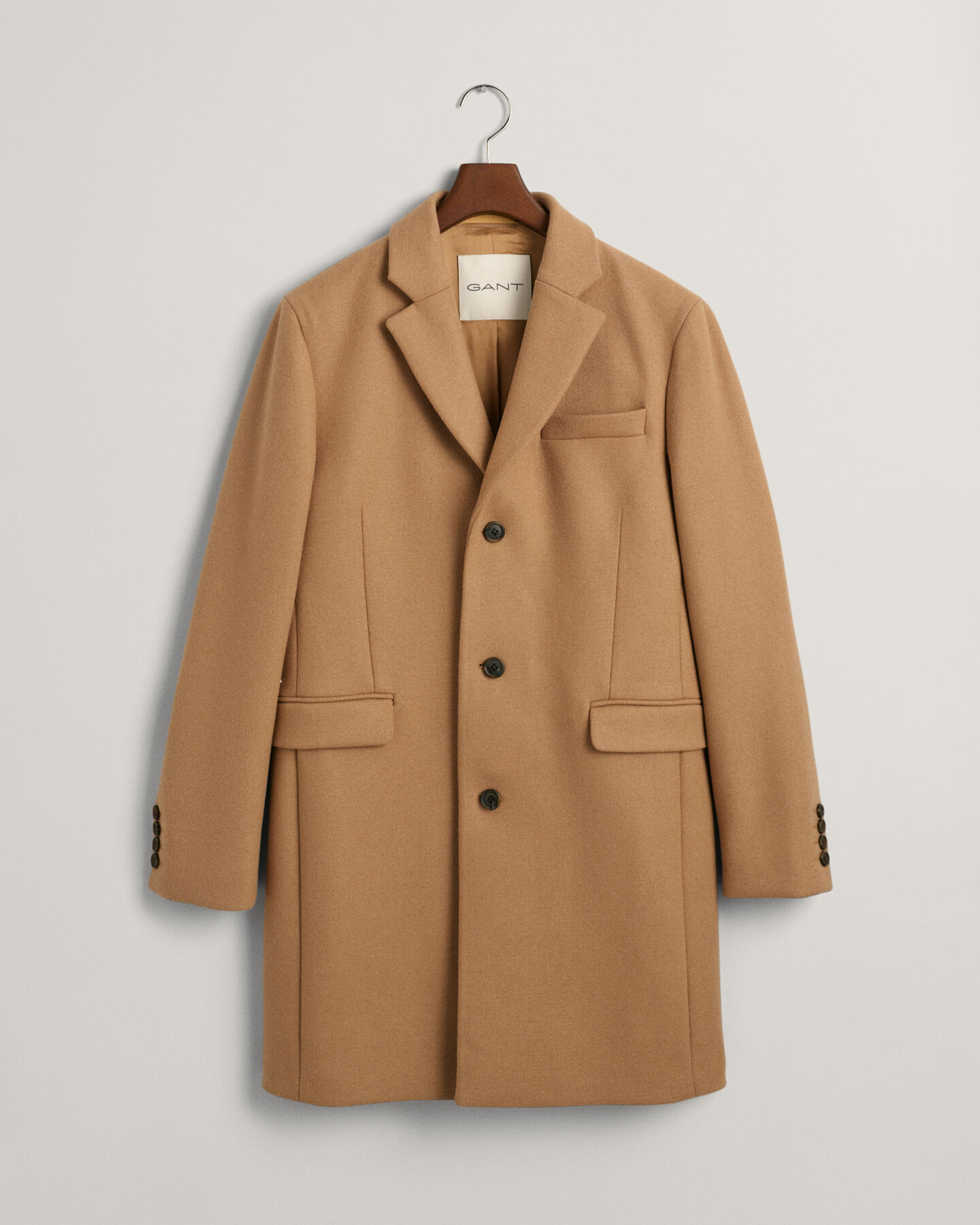 Classic Tailored Fit Wool Topcoat