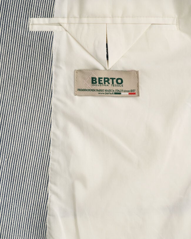 Oversized Striped Double Breasted Blazer