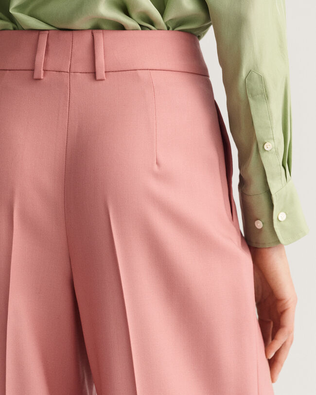 High-Waisted Pleated Wide Pants