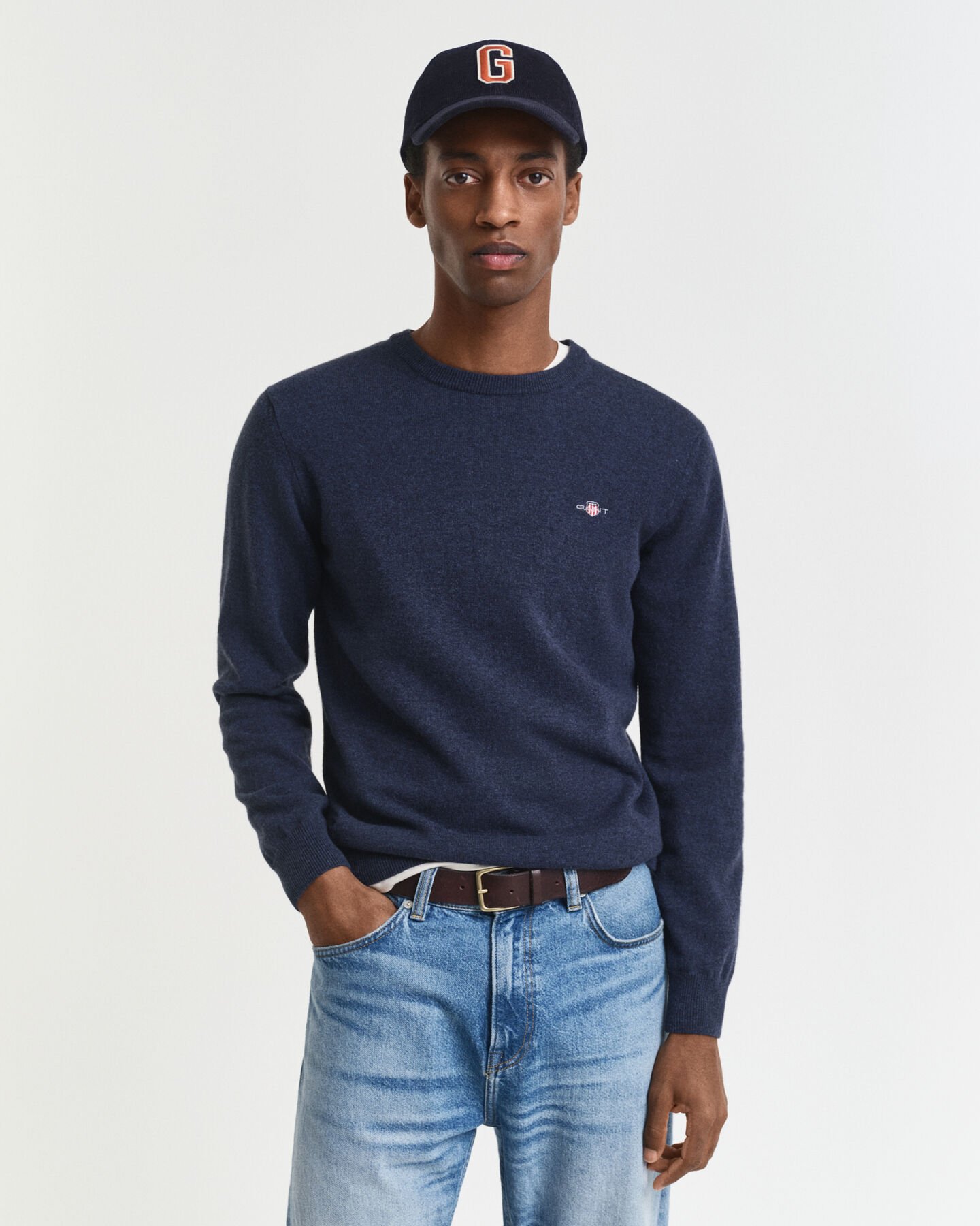 Superfine Lambswool Crew Neck Sweater