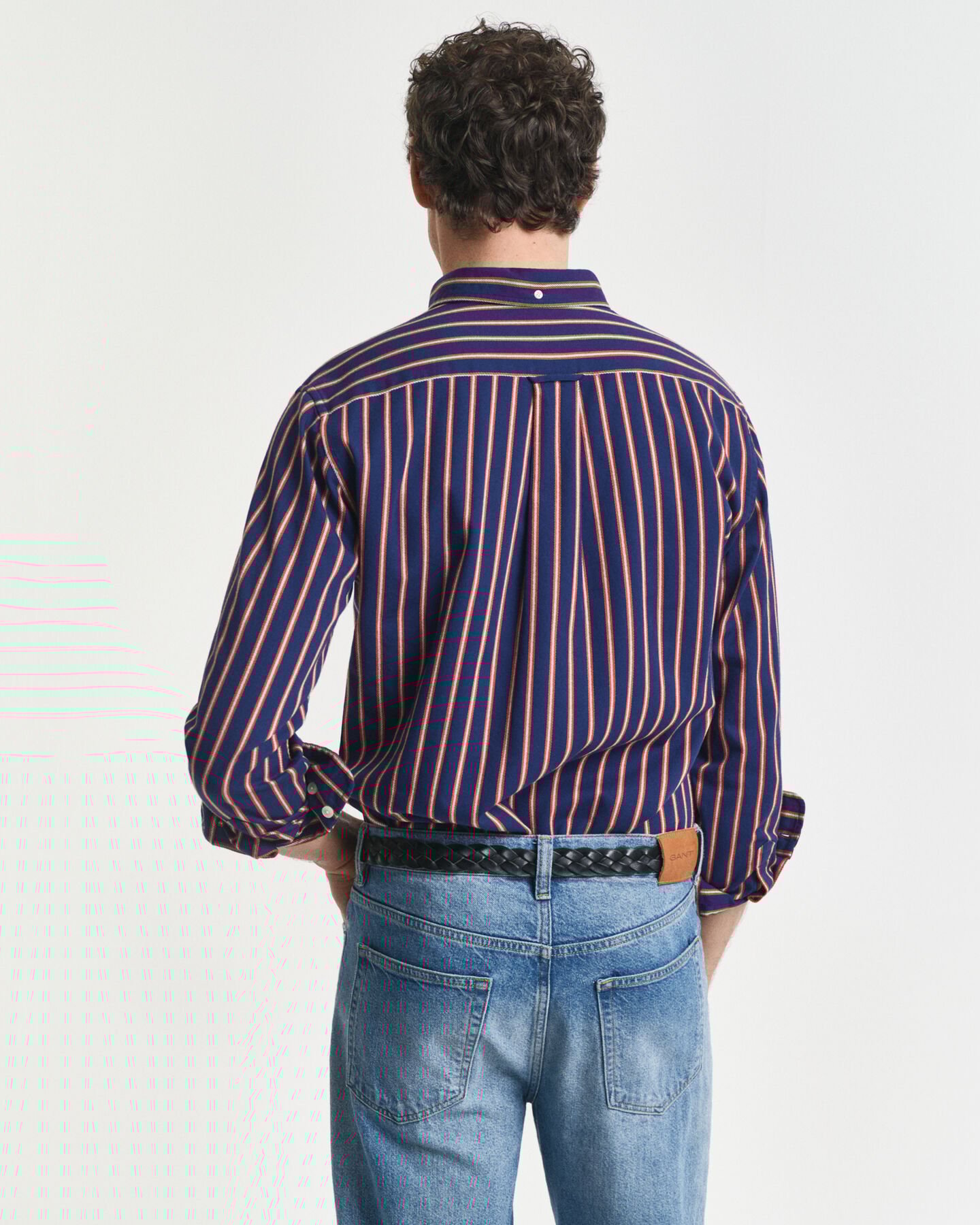 Regular Fit Dobby Striped Twill Shirt
