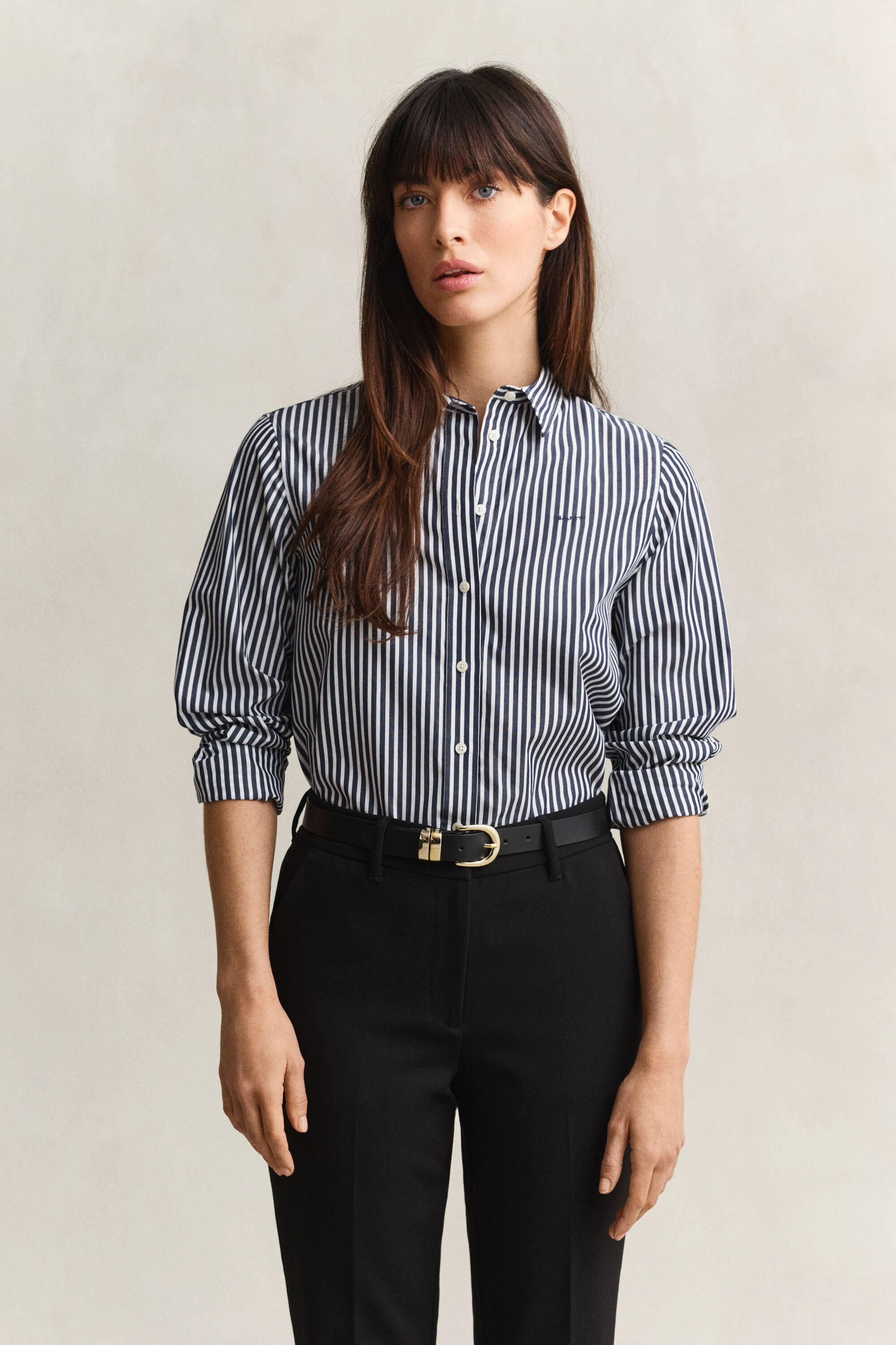 Classic Regular Striped Poplin Shirt