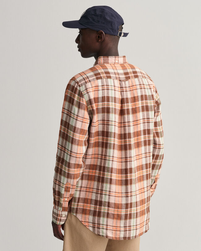 Regular Fit Linen Madras Shirt