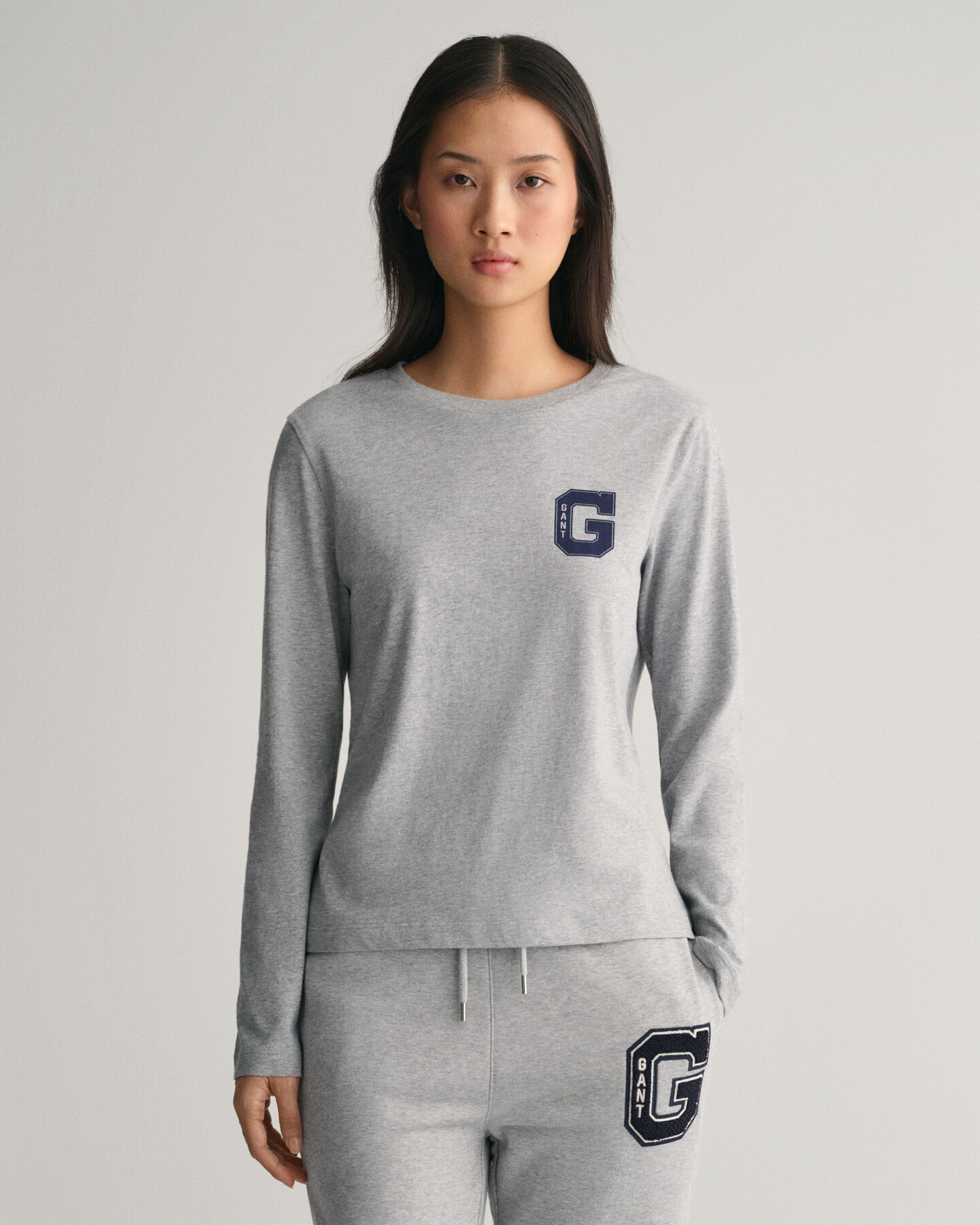 G Crew Neck Long Sleeve T-Shirt