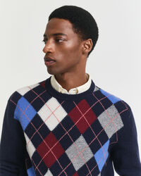 Argyle Crew Neck Sweater